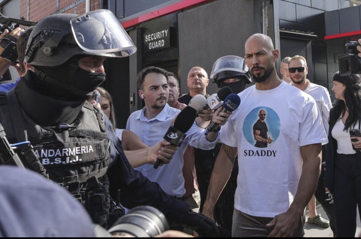 Andrew Tate was arrested.