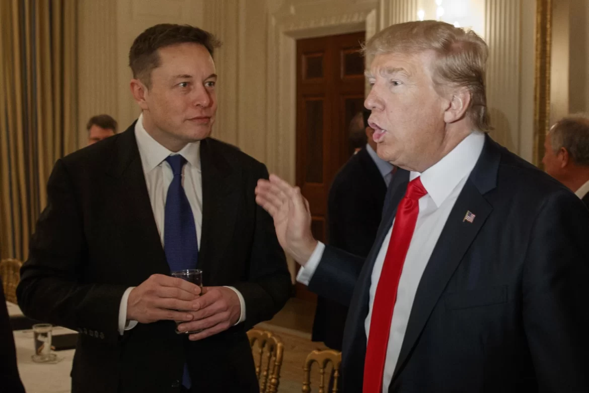 Elon musk and Trump