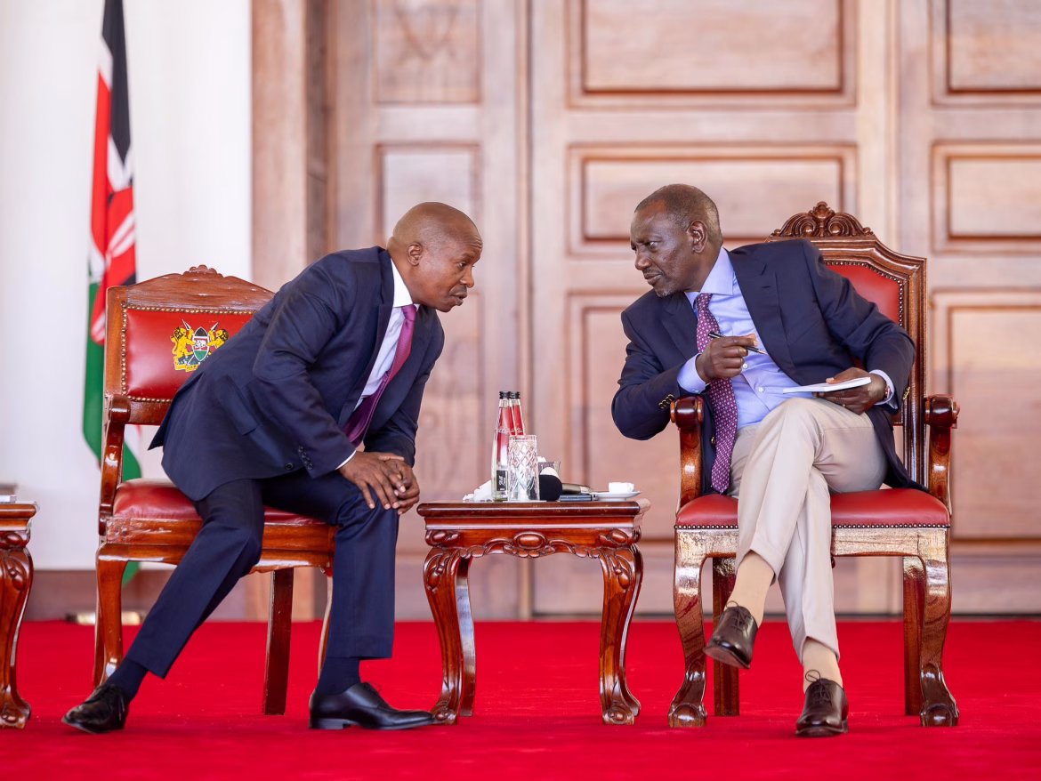 President William Ruto and Deputy Kithure Kindiki during a meeting with Meru leaders at State House on February 2, 2026 / PCS